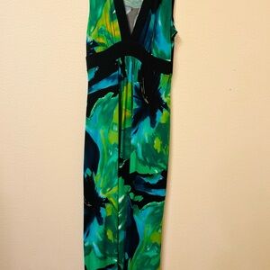 En Focus Edition Green and Blue Dress